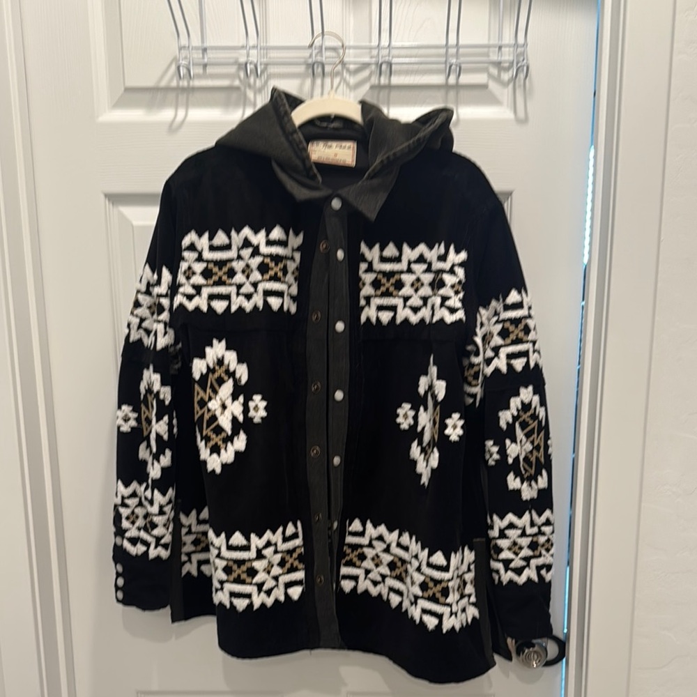 Black and White Patterned Jacket